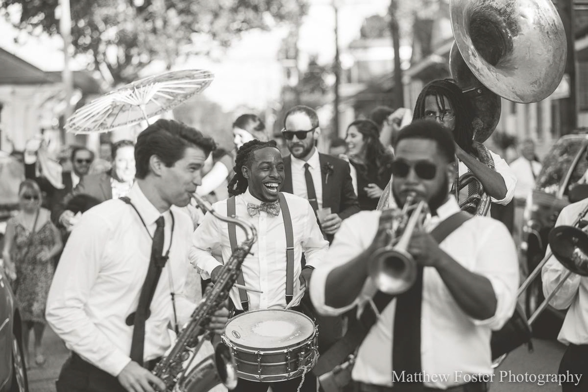New Orleans wedding bands performing live