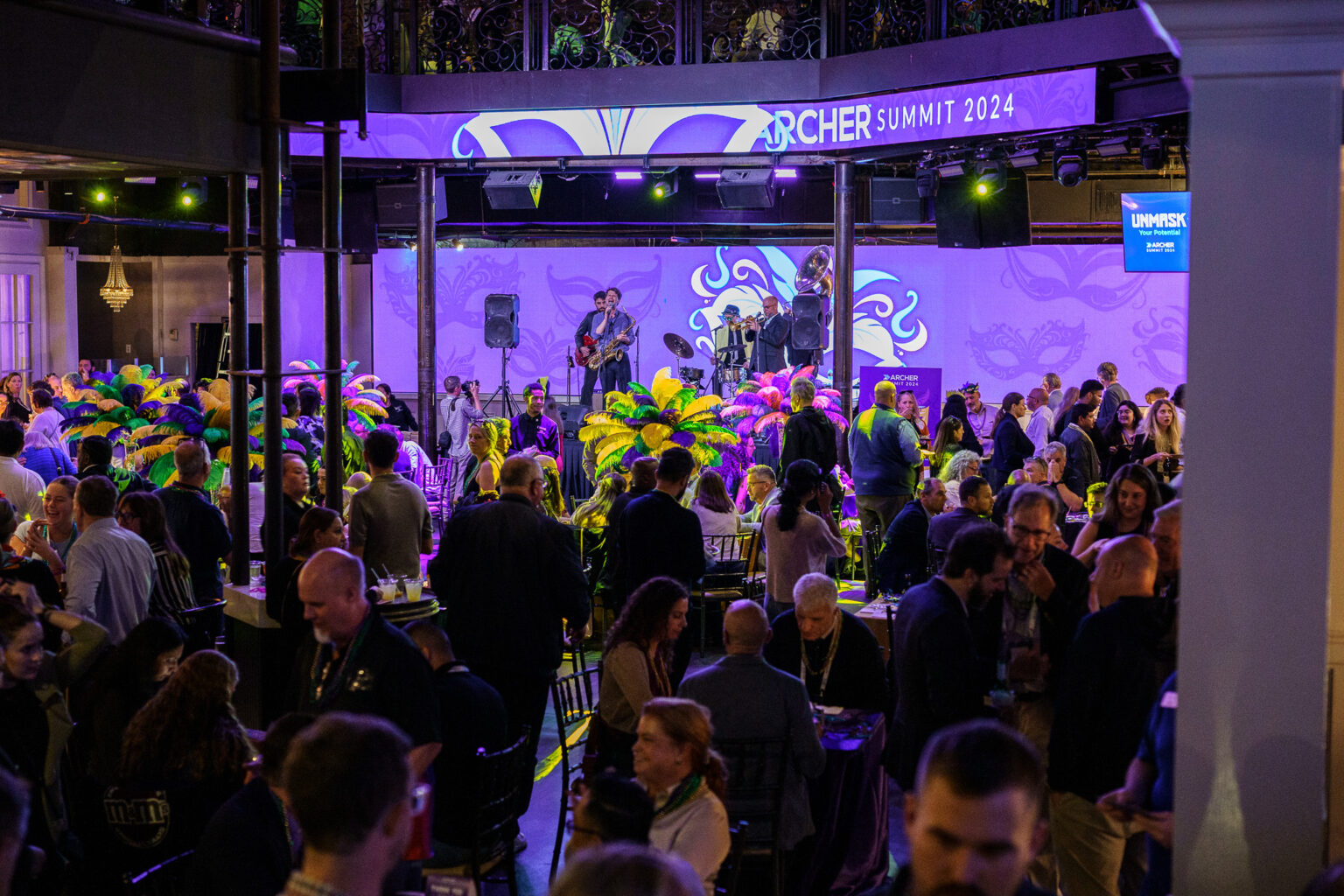 New Orleans corporate event band performing live at a gala