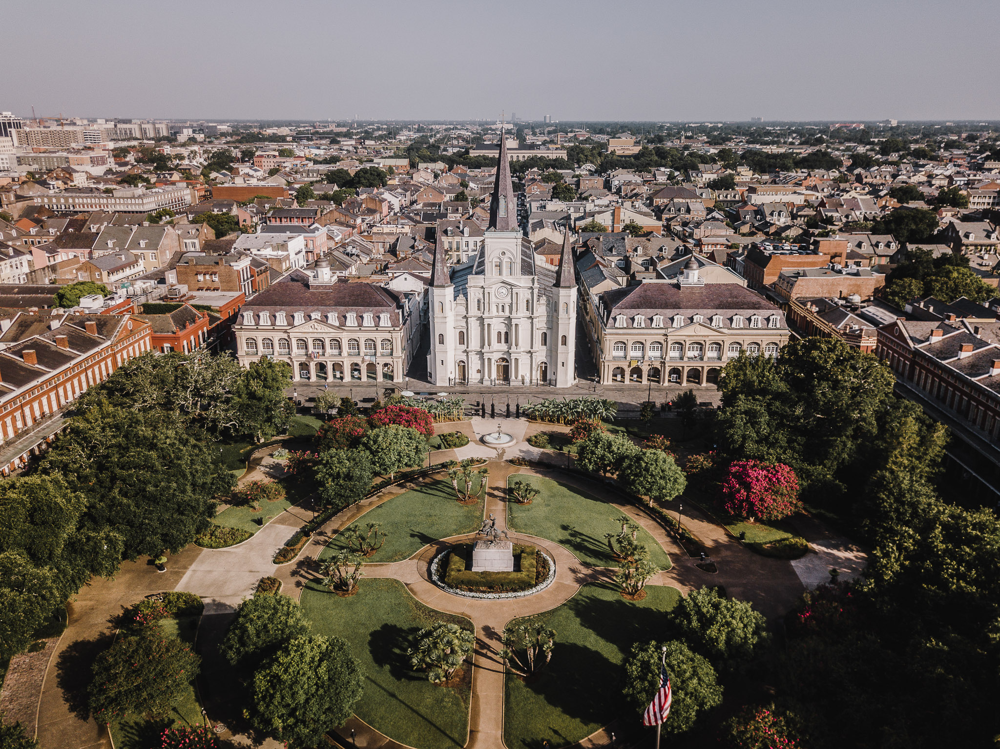 St. Louis Cathedral and Jackson Square in the New Orleans French Quarter